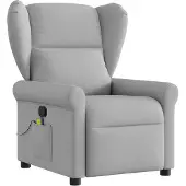 Syfax Massagesessel Wolkengrau Stoff