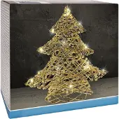 B2X Weihnachtsbaum mit LED-Lichtern und weißen Perlen