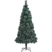 Syfax Künstlicher Weihnachtsbaum mit Ständer Grün 120 cm PET