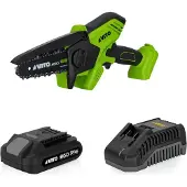 Vito Mini-Akku-Kettensäge 20V + Lithium-Akku 2Ah + Ladegerät Mini-Akku-Elektrosäge
