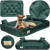 AIO Factory Hundebett Hundekissen Katzenbett Hundesofa Hundekorb 130X105 Cm, Velour