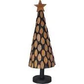 Syfax Weihnachtsbaum mit Ständer Braun 90 cm Massivholz Teak