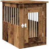 Syfax Hundekäfig im Möbelstil Altholz-Optik 45x62x59 cm Holzwerkstoff