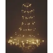 Spetebo Silver Wire Lights 80 LED - Draht Lichterkette - warmweiß