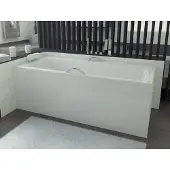 Badland Badewanne Rechteck Talia 120x70 mit Acrylschürze, Füßen und Ablaufgarnitur GRATIS