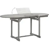 Prolenta Maison Exclusive - Garten-Esstisch (120-170)x80x75 cm Massivholz Akazie