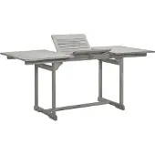 Syfax Garten-Esstisch (120-170)x80x75 cm Massivholz Akazie