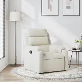Prolenta Maison Exclusive - Relaxsessel Creme Samt