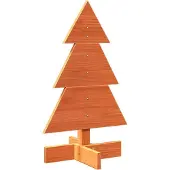 Syfax Weihnachtsbaum zum Schmücken Wachsbraun 60 cm Massivholz Kiefer