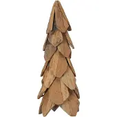 Syfax Weihnachtsbaum mit Ständer Braun 51 cm Massivholz Teak