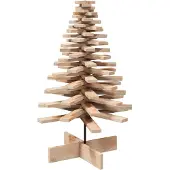 Syfax Weihnachtsbaum Holz zum Schmücken 100 cm Massivholz Kiefer