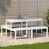 vidaXL CLORIS Picknicktisch 160x134x75 cm Massivholz Kiefer 832563