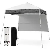 Northix Pop-Up-Pavillon 2x2m, verstellbar, wasserdicht, weiß