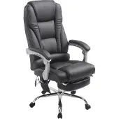 CLP Bürostuhl Pacific Fabric mit Massagefunktion, Farbe:Schwarz