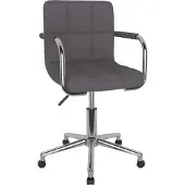 Syfax Bürostuhl Taupe Stoff Drehbar Höhenverstellbar Gasdruckfeder 48x47x74,5-86 cm