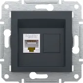 Sans marque Netzwerkdose Cat.5e UTP ohne Rahmen, anthrazit Asfora EPH4300171