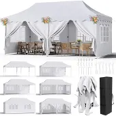 OEM Pop-Up Pavillon Zelt, wasserdicht, UV-Schutz, stabiler Aluminiumrahmen, WEISS