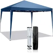 FCH 3 x 3 m Faltpavillon Wasserdicht Pavillon Gartenzelt mit Tasche Blau