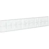 vidaXL Gabione mit Deckel 1100x50x200 cm Verzinktes Eisen
