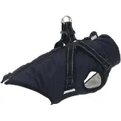 Syfax Hundemantel Geschirr Wasserdicht Reflektierend Marineblau L24