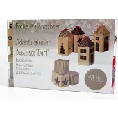 Spetebo Adventskalender Bastelset DORF 48 tlg.