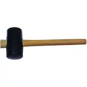 Stubai Gummihammer mit Stiel schwarz 90 mm