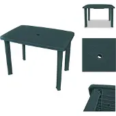 vidaXL Gartentisch Grün 101 x 68 x 72 cm Kunststoff - Gartentische