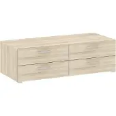 Dmora Kommode Waterford, Mehrzweckkommode, Schlafzimmerkommode, Schrank mit Schubladen, 111x52 h35 cm, Eiche