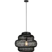 HOME DELUXE Hängeleuchte aus Rattan SIA - Schwarz | Hängeleuchte, Rattan, schwarze Hängeleuchte