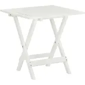 vidaXL Möbel Bistrotisch Weiß 46x46x47 cm Massivholz Akazie - Gartentische 41436
