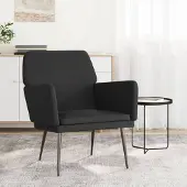 vidaXL Möbel Sessel Schwarz 62x79x79 cm Samt - Fernseh- & Relaxsessel 351377