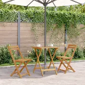 vidaXL Möbel Klappbarer Gartentisch 60x60x75 cm Massivholz Akazie - Gartentische &36882