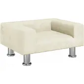 Syfax Hundebett Creme 50x40x26,5 cm Samt