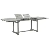 Syfax Garten-Esstisch (160-240)x100x75 cm Massivholz Akazie