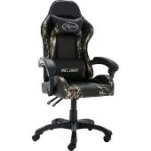 Syfax Gaming-Stuhl Schwarz und Tarnmuster Kunstleder
