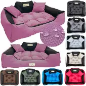 AIO Factory Hundebett KINGDOG Laufstall 75x65 cm personalisierbar wasserdicht rosa