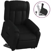 Sonstiges Relaxsessel mit Aufstehhilfe Schwarz Kunstleder