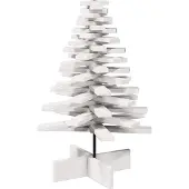 Syfax Weihnachtsbaum zum Schmücken Weiß 80 cm Massivholz Kiefer