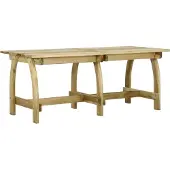 ZMH Gartentisch 220x74x75 cm Kiefernholz Imprägniert