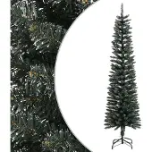 Syfax Künstlicher Weihnachtsbaum mit Ständer Schlank Grün 180 cm PVC