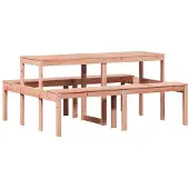 Syfax Picknicktisch 160x134x75 cm Massivholz Douglasie