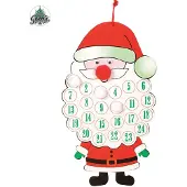 Guirca Weihnachtsmann Adventskalender Weihnachten 34cm