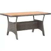 Prolenta Maison Exclusive - Gartentisch Grau 120x70x66 cm Akazie Massivholz