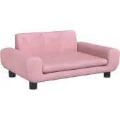 Syfax Hundebett Rosa 70x45x33 cm Samt