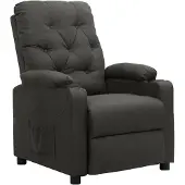 Syfax Relaxsessel Dunkelgrau Stoff