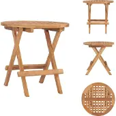 vidaXL Klappbarer Gartentisch 50x50x50 cm Teak Massivholz - Gartentische