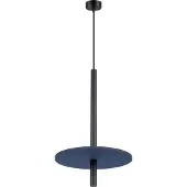 Sollux Pendelleuchte FELTRO 1 schwarz/marineblau 1xG9 8W Filz/Stahl 126x30x30cm