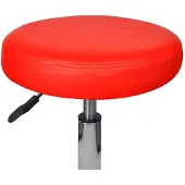 Syfax Roter höhenverstellbarer Bürohocker, Sitz-Ø 35,5 cm, Gestell-Ø 52 cm