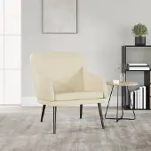 Prolenta Maison Exclusive - Sessel Creme 63x76x80 cm Kunstleder