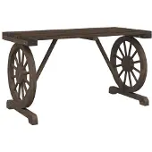 Syfax Gartentisch 115x55x65 cm Massivholz Tanne